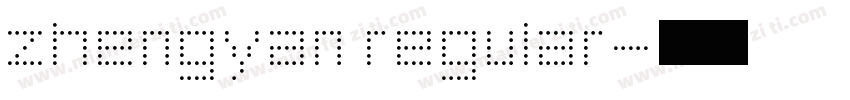 zhengyan regular字体转换